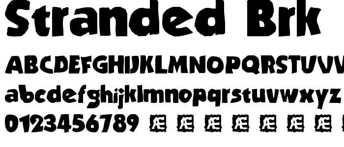 Stranded BRK font